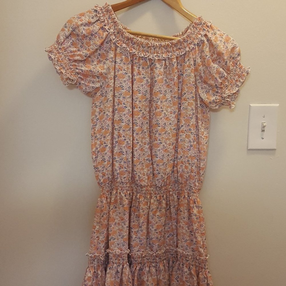 VS Moda International (Victoria's Secret) Silk Off-the-Shoulder Dress
